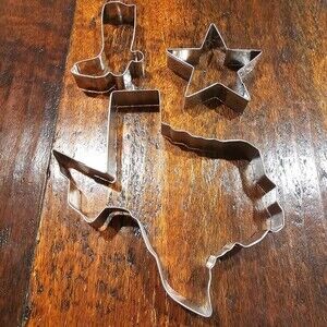 Texas Cookie Cutters Set - State outline, boot and star